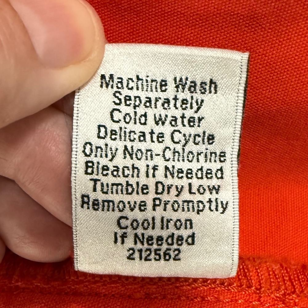 Cabi Orange Red‎ Button Front Utility Jacket Women's Size Medium - Picture 7 of 8